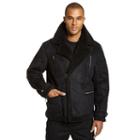 Men's Excelled Faux-shearling Jacket, Size: Xl, Black