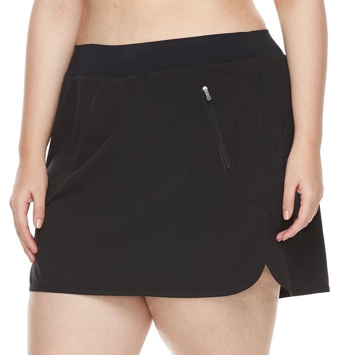 Plus Size Tek Gear&reg; Dry Tek Performance Skort, Women's, Size: 2xl, Black