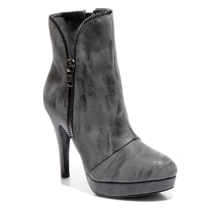 2 Lips Too Sean Women's High Heel Ankle Boots, Size: Medium (8.5), Black