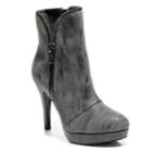 2 Lips Too Sean Women's High Heel Ankle Boots, Size: Medium (8.5), Black