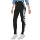 Juniors' So&reg; High-waist Tie Dye Yoga Leggings, Teens, Size: Medium, Black
