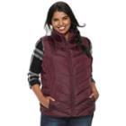 Juniors' Plus Size So&reg; Puffer Vest, Teens, Size: 2xl, Brt Red