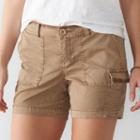 Women's Sonoma Goods For Life&trade; Utility Shorts, Size: 8, Med Beige