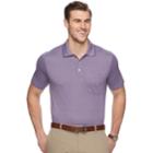 Big & Tall Van Heusen Flex Classic-fit Jacquard Striped Polo, Men's, Size: L Tall, Lt Purple