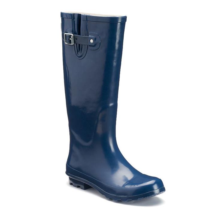 Western Chief Classic Women's Tall Waterproof Rain Boots, Size: Medium (6), Blue (navy)