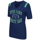 Women's Campus Heritage Notre Dame Fighting Irish Distressed Artistic Tee, Size: Xxl, Dark Blue