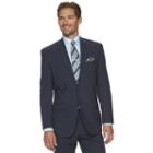 Men's Chaps Classic-fit Plaid Blue Wool-blend Performance Suit Jacket, Size: 38 Short (navy)