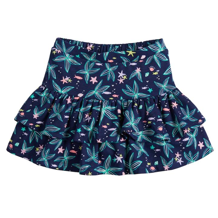 Girls 4-10 Jumping Beans&reg; Tiered Tulip Skort, Size: 4, Blue