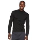 Men's Tek Gear&reg; Lined Base Layer Mockneck, Size: Xl, Black