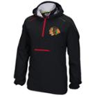 Men's Reebok Chicago Blackhawks Center Ice Anorak Pullover Jacket, Size: Small, Black