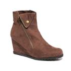 2 Lips Too Nine Women's Wedge Ankle Boots, Size: Medium (7.5), Brown