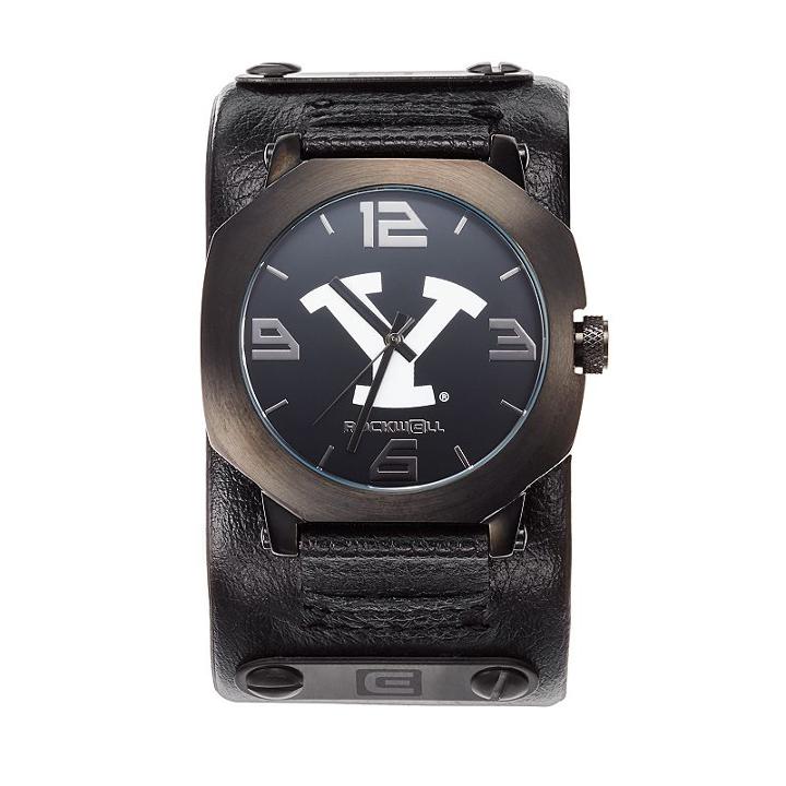 Rockwell Byu Cougars Assassin Leather Watch - Men, Black