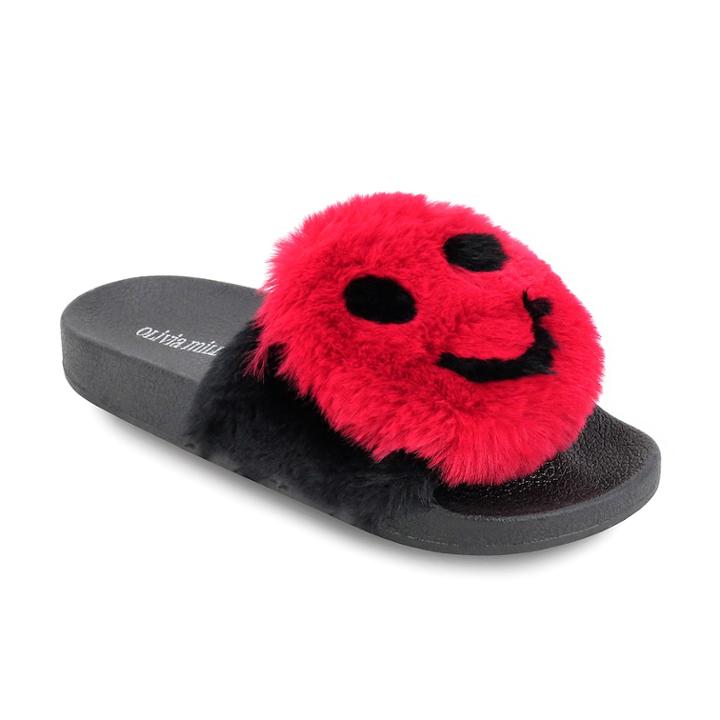 Olivia Miller Chipley Women's Slide Sandals, Size: 6, Red