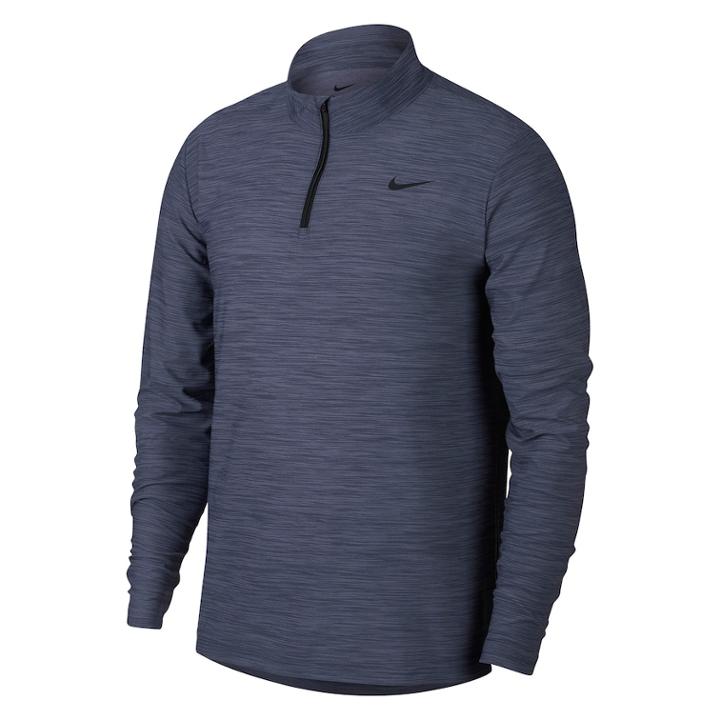 Men's Nike Breathe Quarter-zip Top, Size: Small, Grey (charcoal)