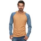 Men's Columbia Wildberry Omni-wick Colorblock Raglan Hoodie, Size: Xl, Drk Yellow