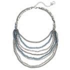 Simply Vera Vera Wang Nickel Free Beaded Multistrand Necklace, Women's, Blue
