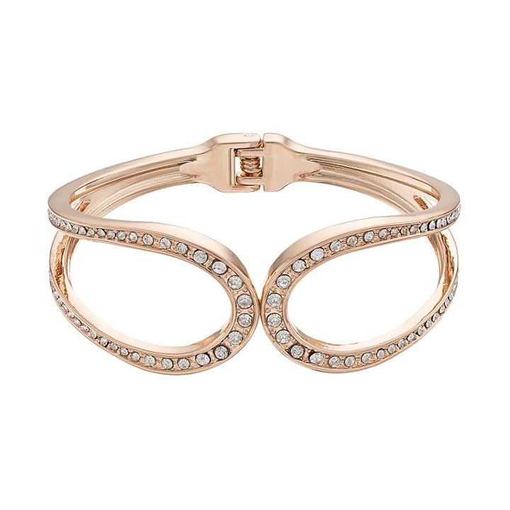 Jennifer Lopez Loop Hinged Bangle Bracelet, Women's, Brt Pink