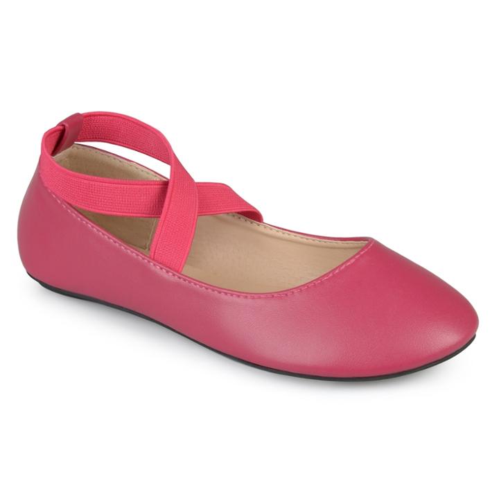 Journee Collection Nessa Girls' Ballet Flats, Size: 9 T, Light Pink