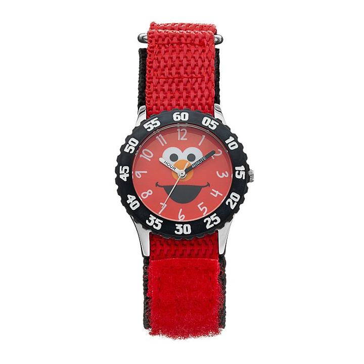 Sesame Street Elmo Kids' Red Time Teacher Watch, Adult Unisex