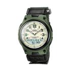 Casio Men's Illuminator World Time Analog & Digital Databank Chronograph Watch, Black