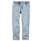 Toddler Girl Carter's Light Wash Denim Jogger Pants, Size: 5t, Blue Other