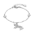 Lc Lauren Conrad Runway Collection Unicorn & Star Charm Bracelet, Women's, Silver