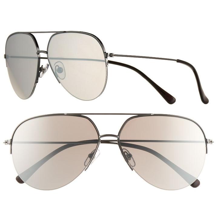 Men's Apt. 9&reg; Gun Metal Flat Lens Aviator Sunglasses, Dark Grey