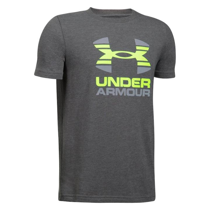 Boys 8-20 Under Armour Two-tone Logo Tee, Size: Medium, Grey (charcoal)