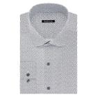 Men's Van Heusen Slim-fit Patterned Dress Shirt, Size: 17-34/35, Light Grey