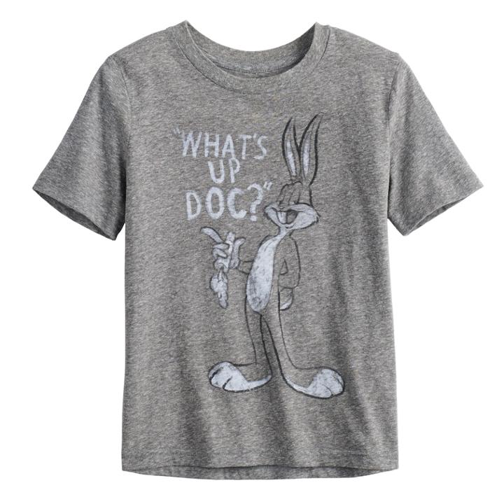 Boys 4-10 Jumping Beans&reg; Looney Tunes Bugs Bunny What's Up Doc? Graphic Tee, Size: 5, Grey