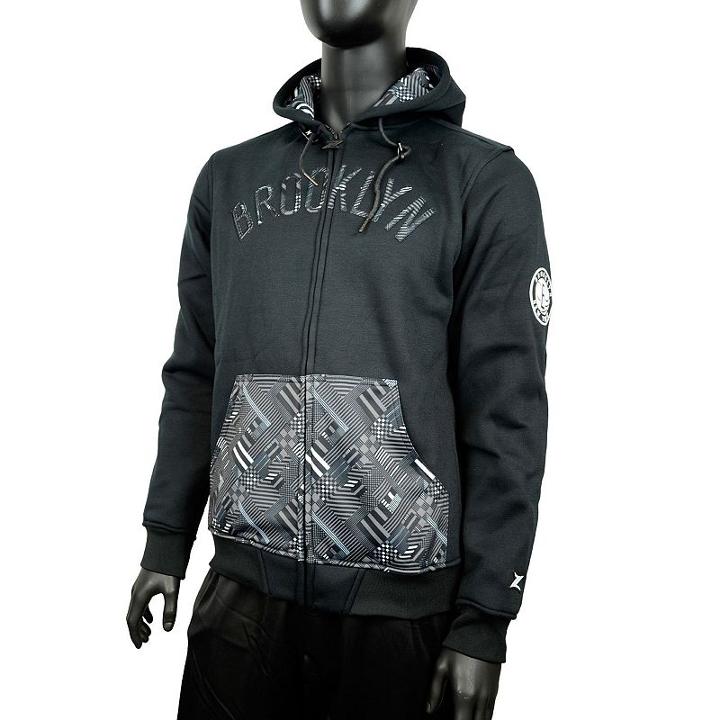 Men's Zipway Brooklyn Nets Signature Basics Hoodie, Size: Xxl, Black