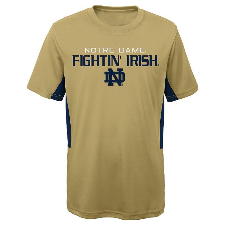 Boys 8-20 Notre Dame Fighting Irish Mainframe Performance Tee, Size: S 8, Beige Oth