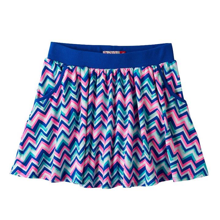 Girls 7-16 So&reg; Ribbed Waist Knit Skirt, Girl's, Size: 14, Dark Blue