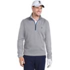 Men's Izod Hydra Shield Stretch Quarter-zip Golf Pullover, Size: Large, Med Grey