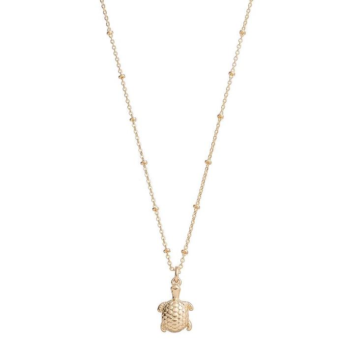 Lc Lauren Conrad Turtle Pendant Necklace, Women's, Gold