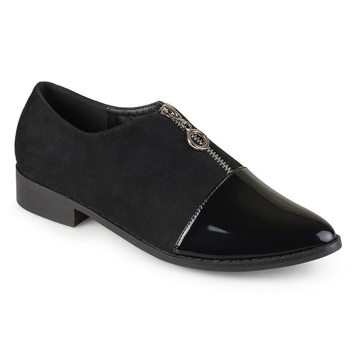 Journee Collection Tahoe Women's Flats, Size: 7, Black
