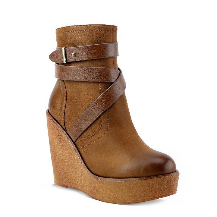 Olivia Miller Pelham Women's Wedge Ankle Boots, Girl's, Size: 10, Med Brown