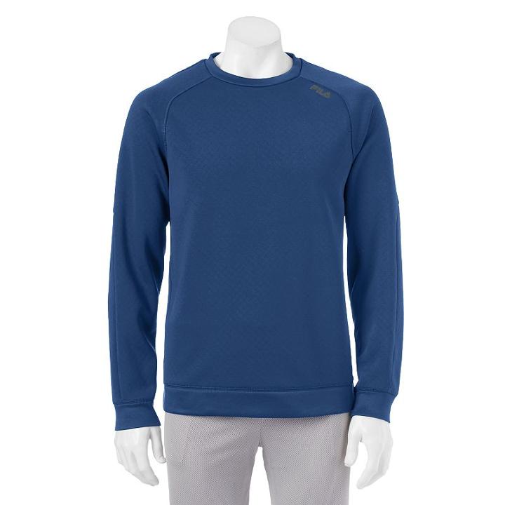 Big & Tall Fila Sport&reg; Alpha Fleece Crew Sweatshirt, Men's, Size: L Tall, Blue
