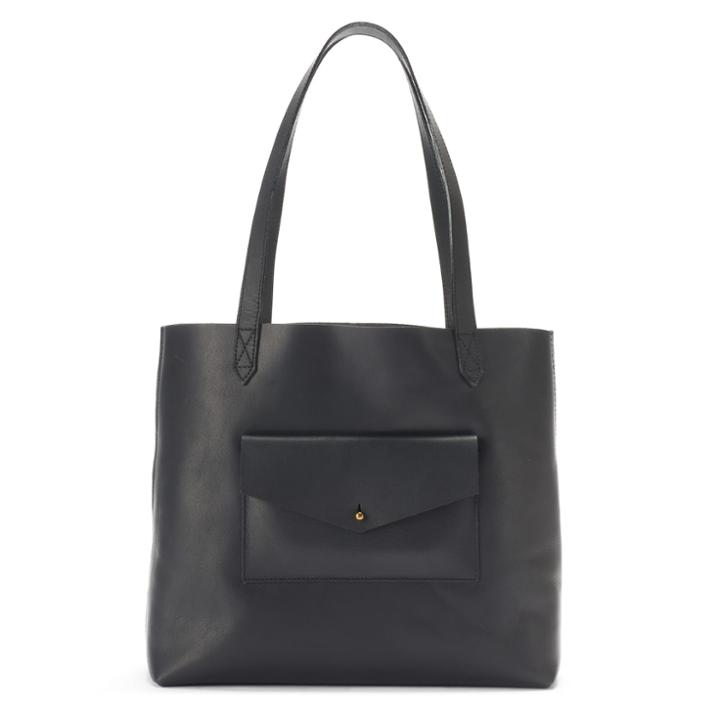 Sonoma Goods For Life&trade; Sadie Leather Tote, Women's, Black
