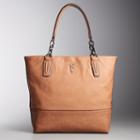 Simply Vera Vera Wang Catherine Tote, Women's, Dark Brown