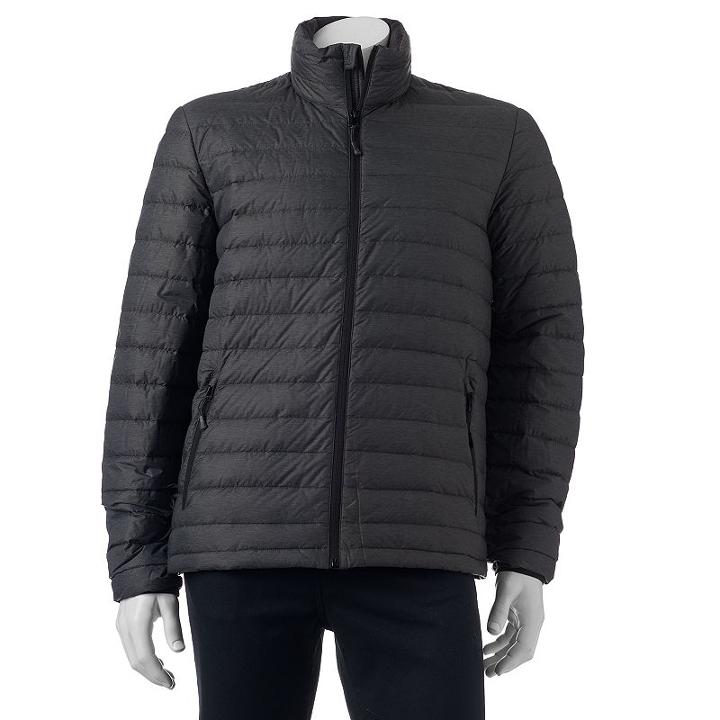 Men's Zeroxposur Fuse Packable Down Puffer Jacket, Size: Medium, Med Grey