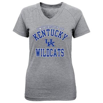 Girls 4-6x Kentucky Wildcats University Stack Tee, Girl's, Size: M(5/6), Med Grey