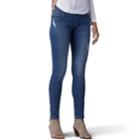 Women's Lee Sculpting Pull-on Mid-rise Skinny Jeans, Size: 12 Short, Dark Blue