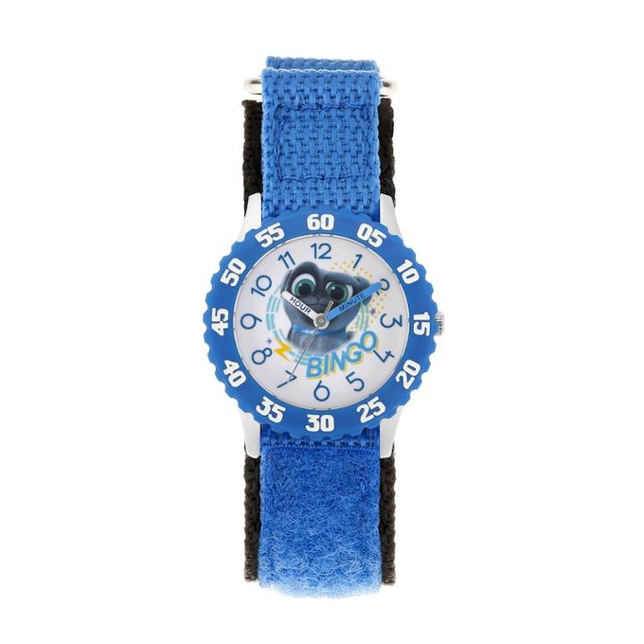 Disney's Puppy Dog Pals Bingo Kids' Time Teacher Watch, Adult Unisex, Size: Medium, Blue