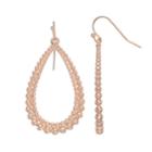 Lc Lauren Conrad Textured Nickel Free Open Teardrop Earrings, Women's, Light Pink