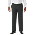 Big & Tall J.m. Haggar Premium Classic-fit Sharkskin Stretch Flat-front Suit Pants, Men's, Size: 48x30, Med Grey