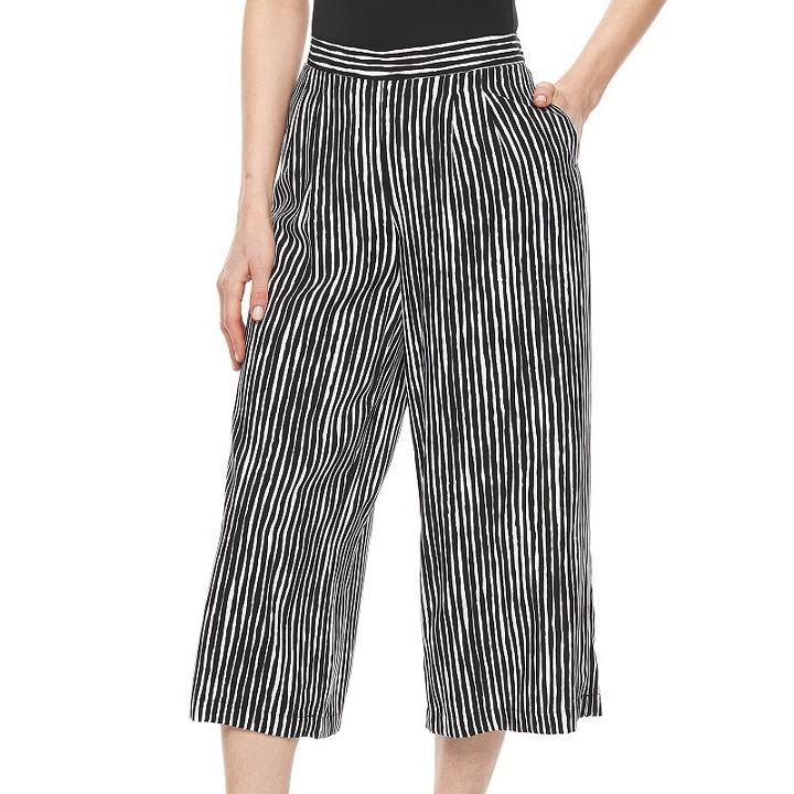 Women's Apt. 9&reg; Print Culottes, Size: Medium, Oxford