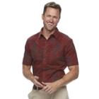 Men's Croft & Barrow&reg; Classic-fit Stretch Crosshatch Button-down Shirt, Size: Xxl, Orange
