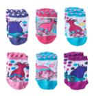 Toddler Girl Dreamworks Trolls 6-pk. Poppy Glittery Low-cut Socks, Size: 2t-4t, Multicolor