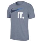 Big & Tall Nike Dry Check It Tee, Men's, Size: Xxl Tall, Turquoise/blue (turq/aqua)